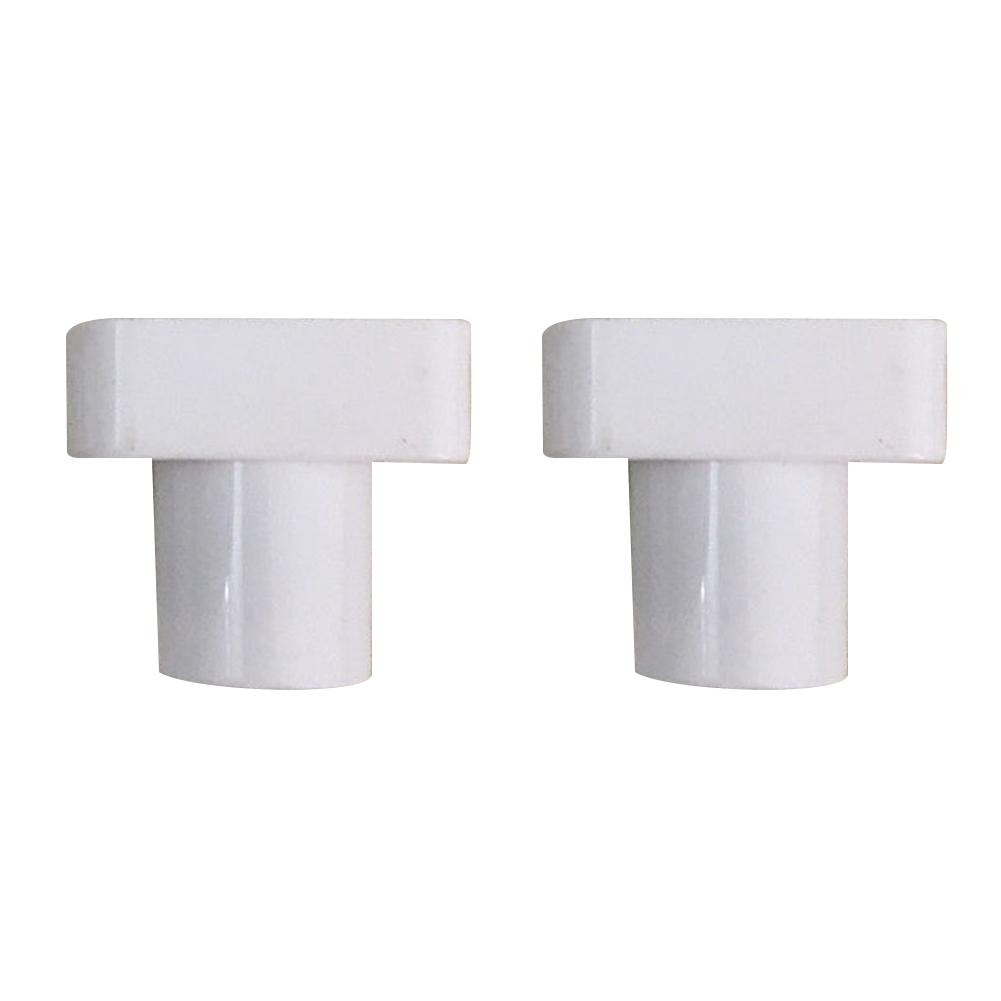 Kuulee E17 White Square Lamp Holder for E17 LED Light Bulbs Aging-Test Light Base