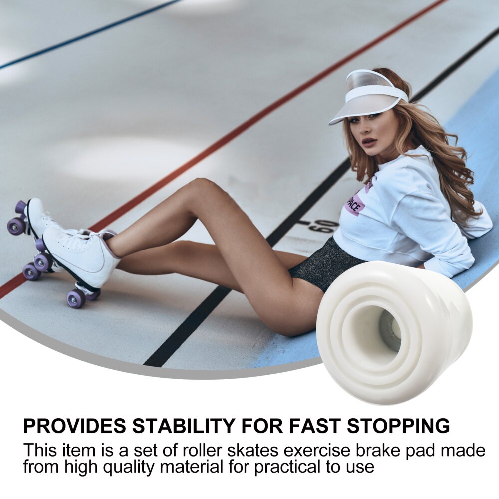 4pcs Roller Skates Brake Block Roller Skates Brake Pad Braking Shoes Holder
