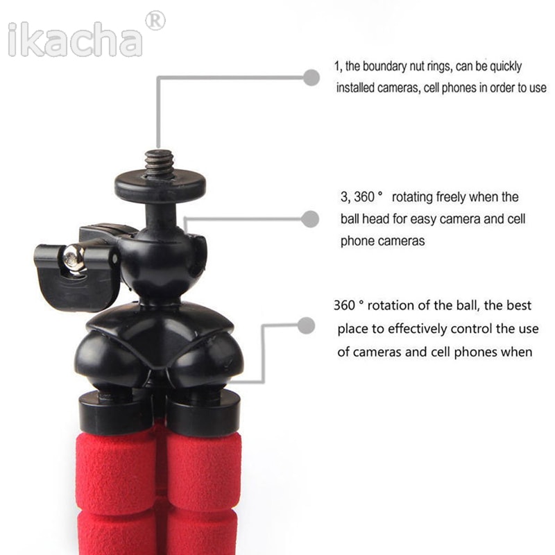 3in1 Auto Telefoon Houder Draadloze Bluetooth Remote Statief Octopus Selfie Houder Stand Houder voor iPhone Samsung Xiaomi Lenovo