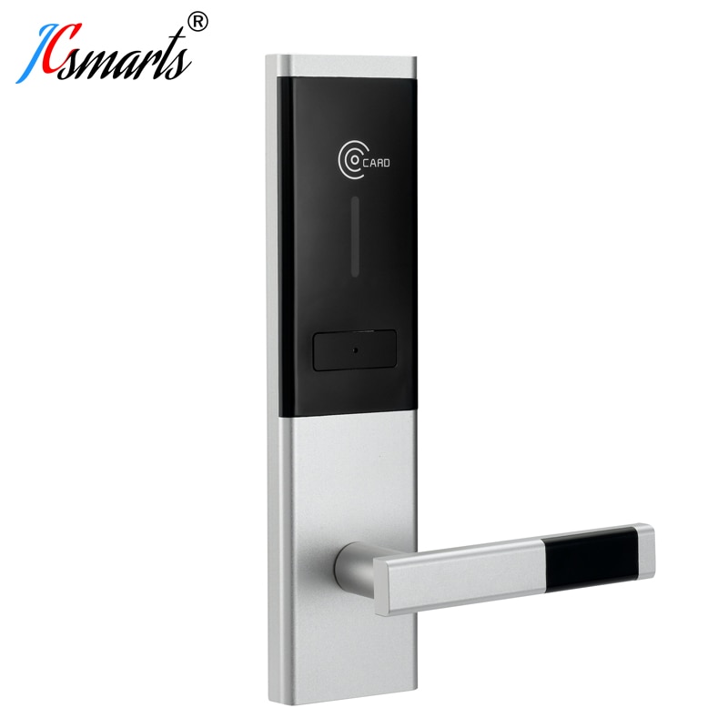 Aluminum keyless front door lock home hotel security RFID card system