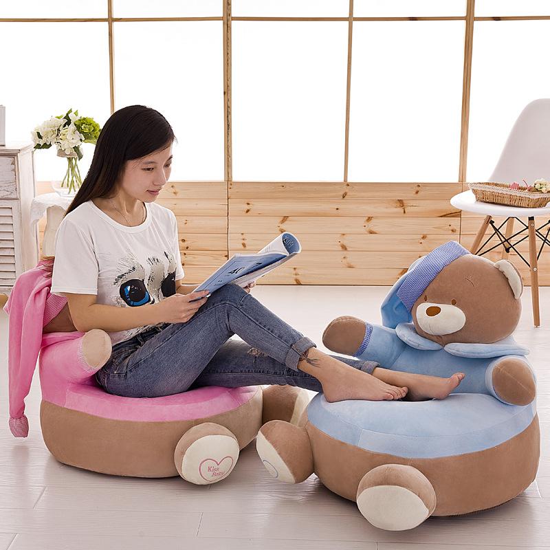 Verscheidenheid Van Comfortabele Kinderen Sofa Zetels Baby Cartoon Lui Kruk Leuke Knuffel Kleuterschool Benodigdheden 50*50Cm