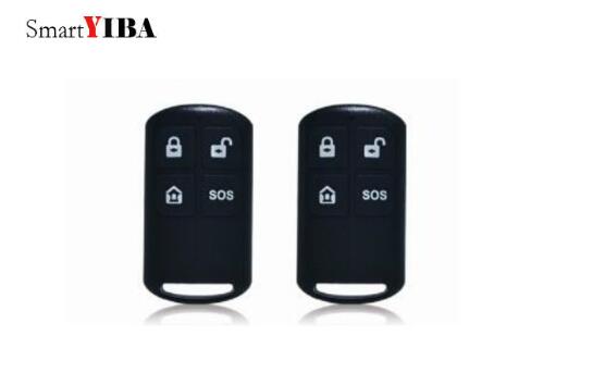 SmartYIBA 433MHz Wireless Remote Controller SOS Call Button Keychain Keyfobs Alarm/Disarm for GSM/3G Alarm System Home Security