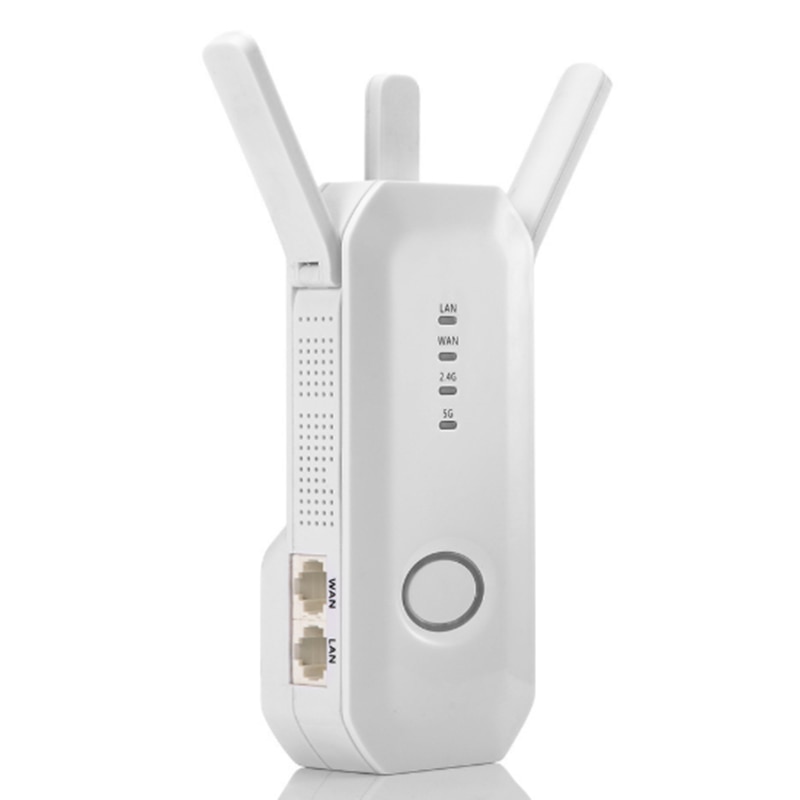 750M Dual-Band Three-Antenna Wireless Amplifier 802.11Ac Dual-Band High-Speed Wifi Repeater-US Plug