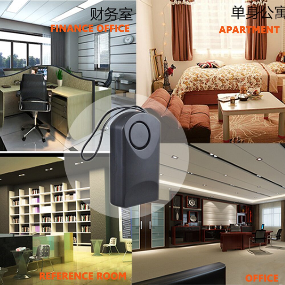 Draagbare Deur Sensor Alarm Deurklink Alarm Touch Alarm 120dB Anti-diefstal Deur Security Sirene Hotel Veiligheid Deur Stop alarm