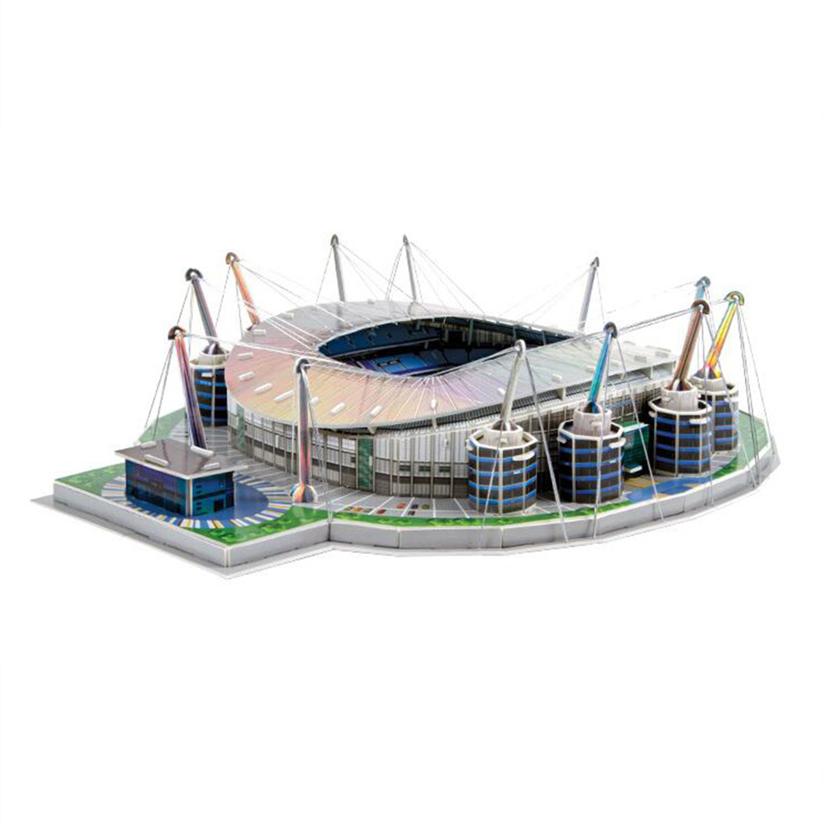 Kids 3D Three-dimensional Puzzle World Football Stadium Baby Puzzle DIY Spell Insert Toy Learning Educational Games Toys