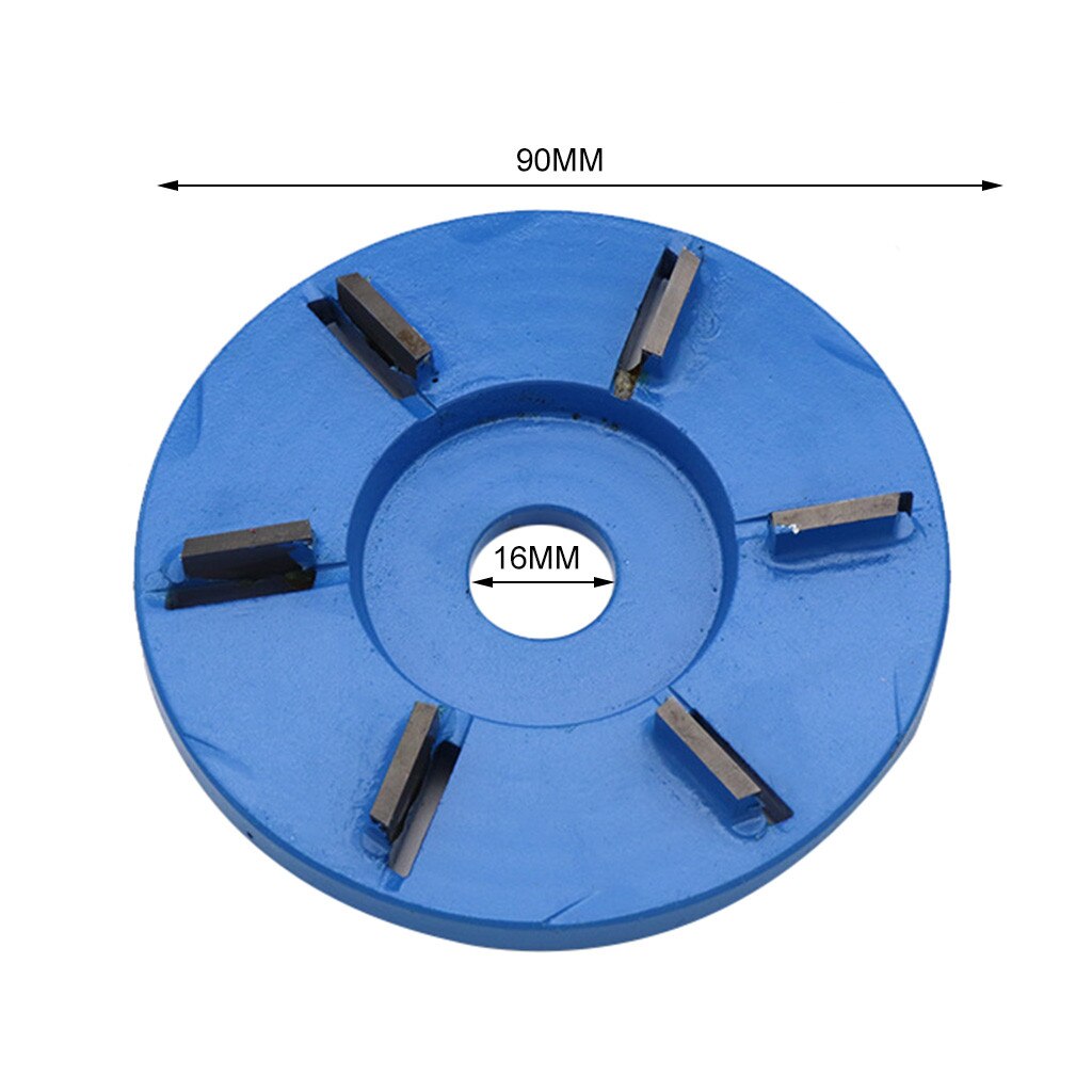 2w#Power Wood Carving Disc Angle Grinder Woodworking Turbo Round/Plane For 16mm Aperture Angle Grinder Attachment Milling Cutter