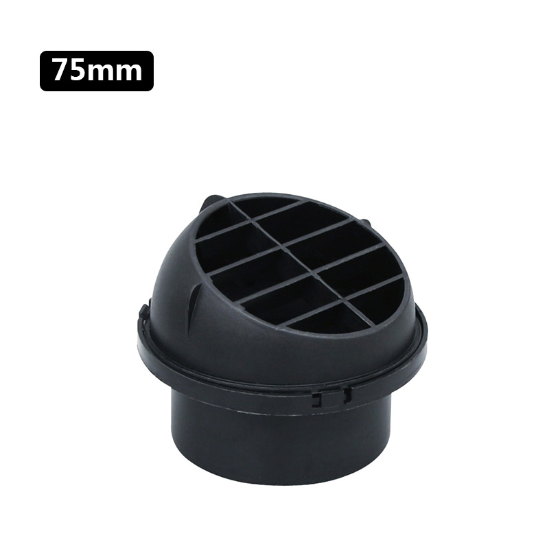 Kindgreat Parking Diesel Heater Luchtcirculatie Kleppen 42/60/75/90Mm Auto Heater Ducting Warme Lucht vent Voor Eberspacher Webasto: 75mm