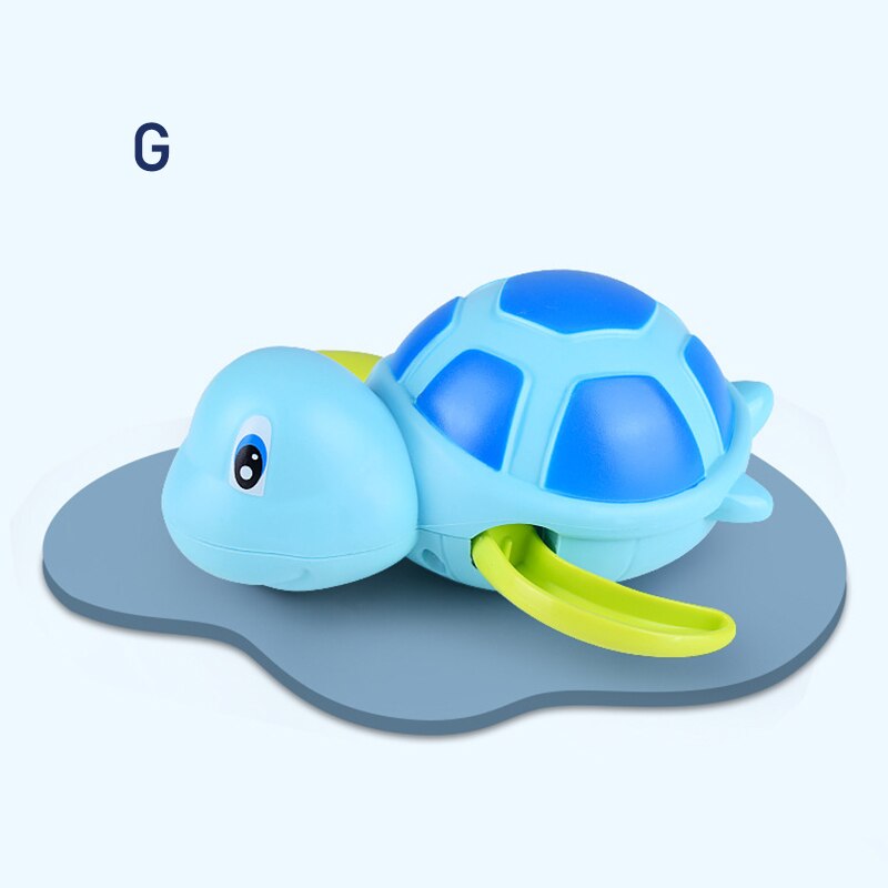 Baby bad legetøj sød tegneserie flydende svømning skildpadder vand legetøj til børn drenge piger lbv: G