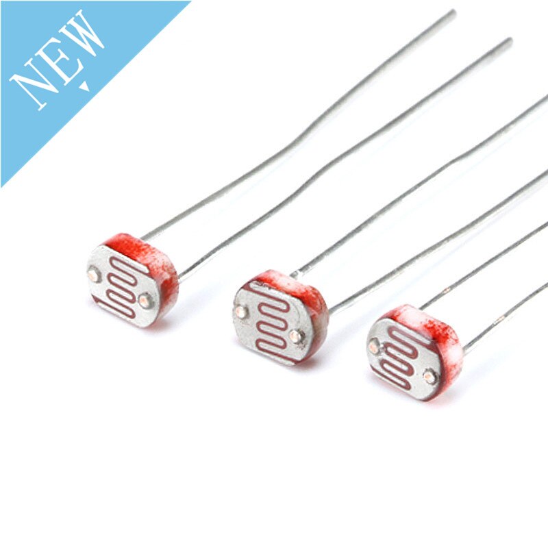 20 pièces LDR Photorésistance 5506 5516 5528 5537 5539 5549 Résistance Dépendant de la lumière 5MM Photorésistance Résistance Pour Arduino