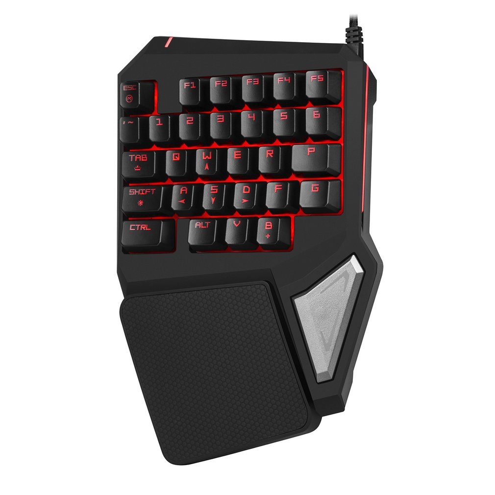 Delux gaming mini keyboard T9 Pro/t9 plus mechanical wired keyboard 7 Color Backlit Single Hand Ergonomic Keypad