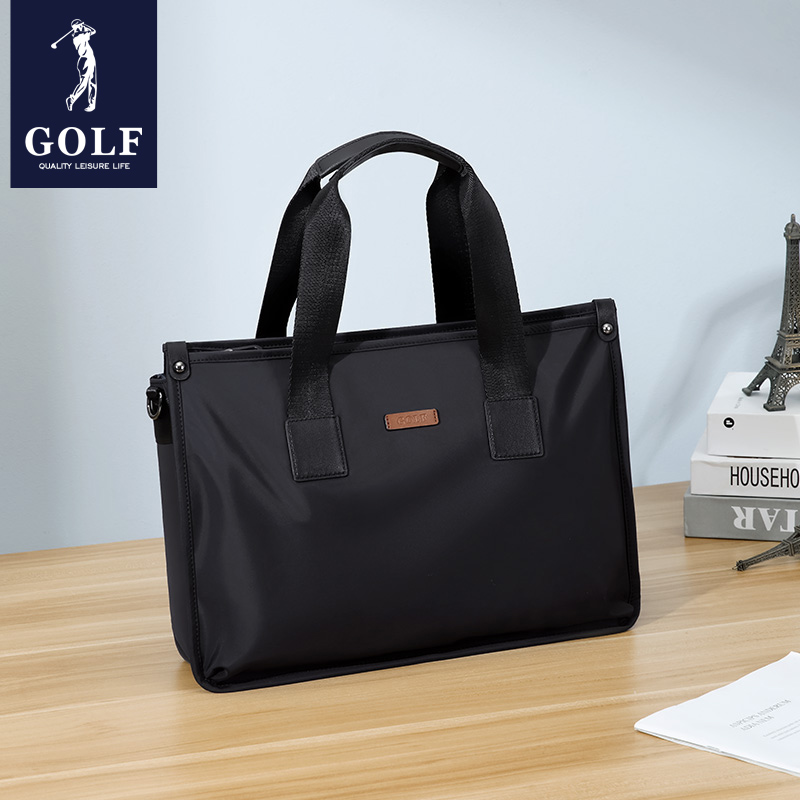 GOLF briefcase men's casual shoulder bag crossbody bag business canvas handbag large capacity handheld computer bag