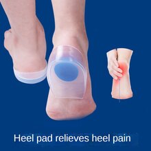 Verhoogde Siliconen Hak Pads Hiel Pads Hielspoor Fasciitis Plantaris Pads Hiel Pijn Pads Inlegzolen Twee-Kleur Hak Cups voet Pad