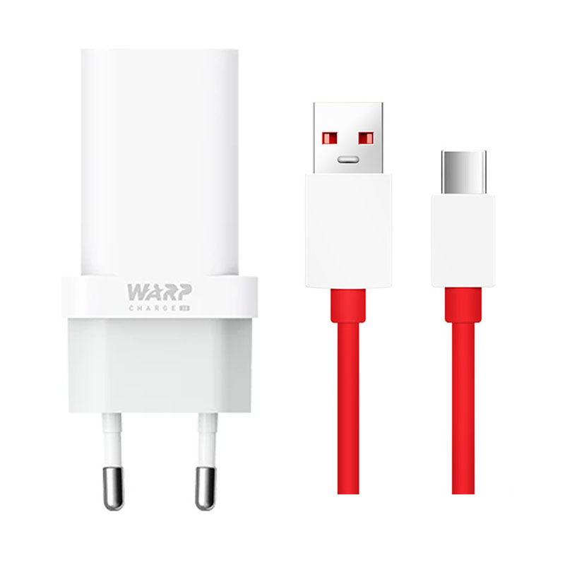 Originele Oneplus Warp Lading 30 Power Adapter Oneplus 7 7T Pro 6 T Warp 30W Eu Charger Eu/Ons Warp Charger Cable Quick Lading 30W: EU with cable