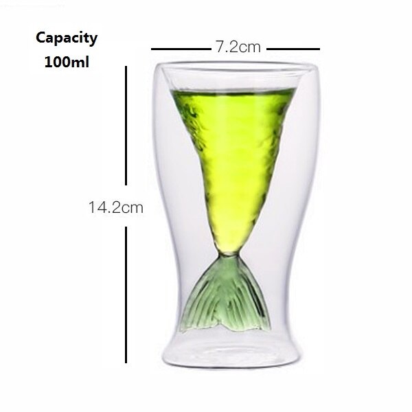 Schattige kerstboommok, dubbelwandige glazen koffiekopjes met siliconen deksel, sneeuwvlokster, kerstwijn, thee, melk, water, beker: S 100ml groene