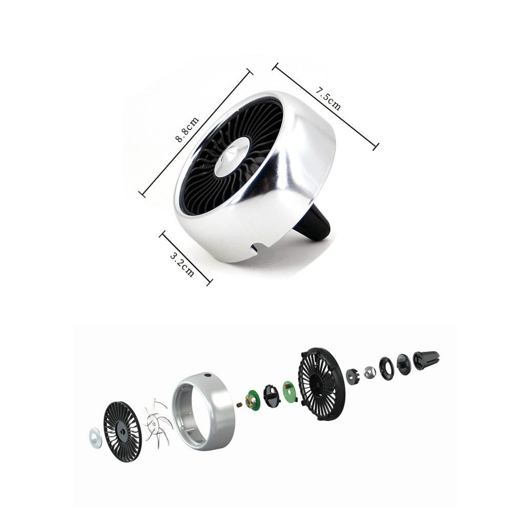 12V Electric Car Fan 360 Degree Rotatable 2 Speed Dual Head Car Auto Cooling Air Circulator Fan for Van SUV RV Auto