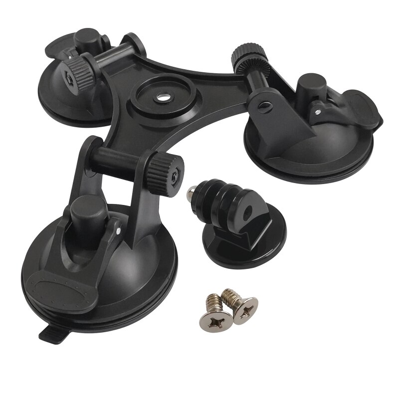 Auto voorruit drievoudige vacuüm zuignap houder voor gopro hero 8/7/6/5/4/3/3+/2/1 xiaoyi  sj4000 sj5000 sj7000: B