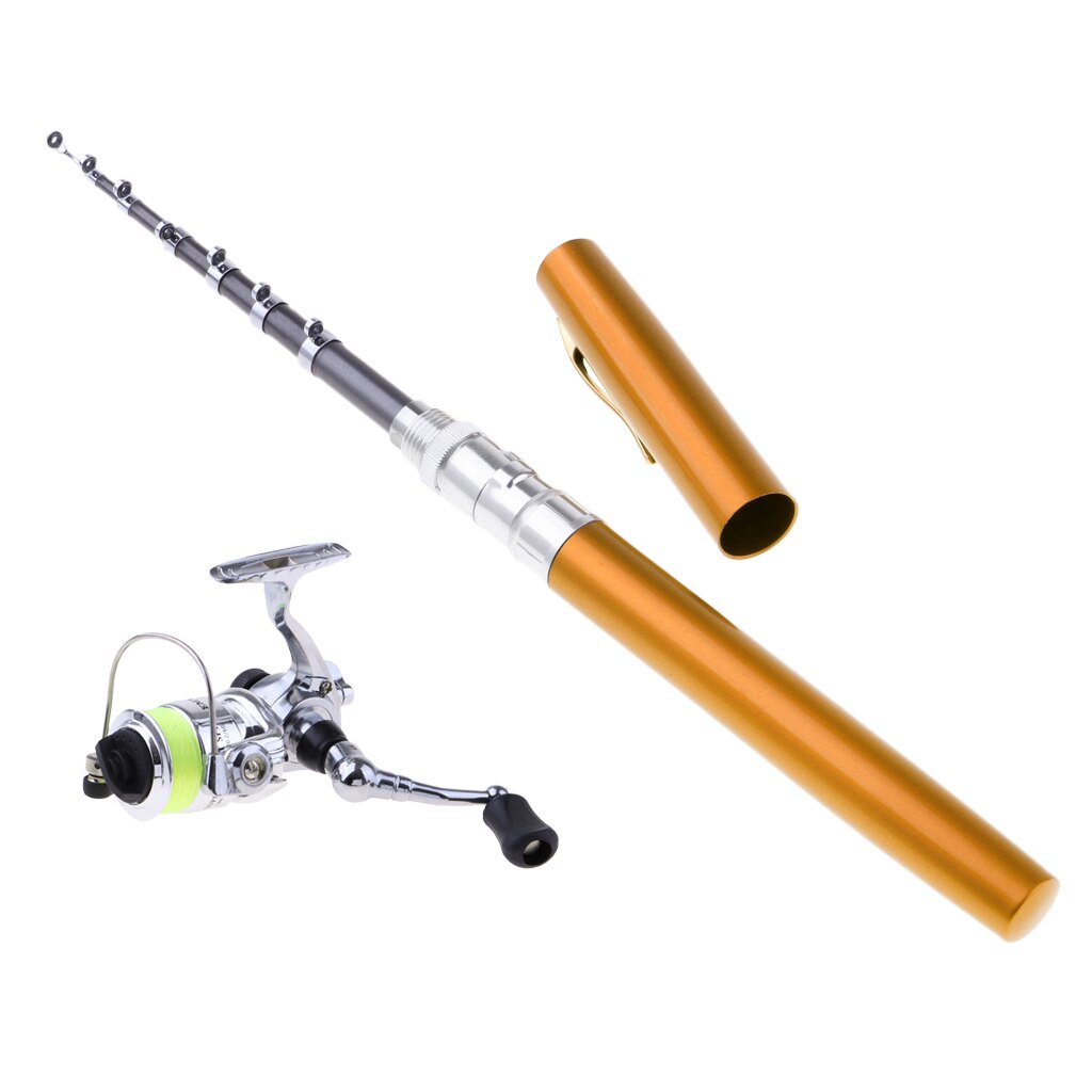 Pen Pocket Fishing Rod and Reel Line Combos Travel Portable Fishing Rod Kits