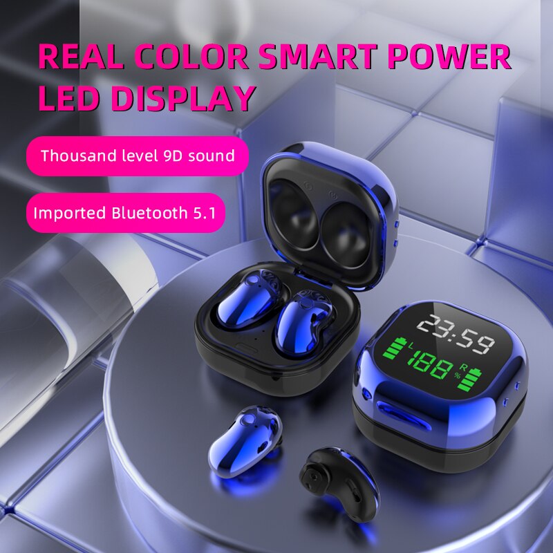 S6 Plus Tws Headsets Noise Cancelling Earbuds Wireless Bluetooth Earphone Sports In Ear buds For Samsung Galaxy All Smart Phones