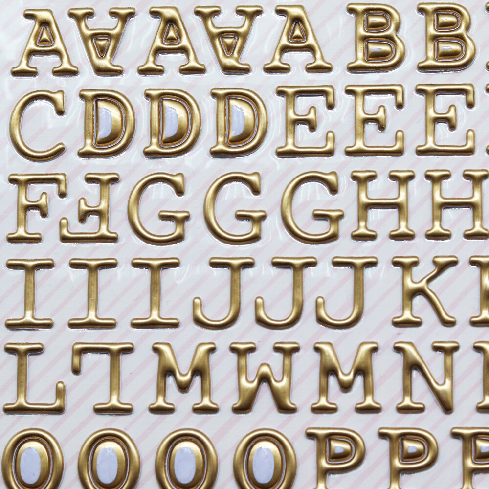 CRZCrafter Puffy Alphabets Stickers Embellishments Christmas Self Adhesive DIY Craft Scrapbooking Cardmaking Journal Decorations