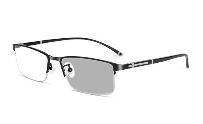 Business Progressive Photochromic Reading Glasses Multifocal Chameleon UV Protection Computer Anti-blue Light Outdoor Glasses: +150