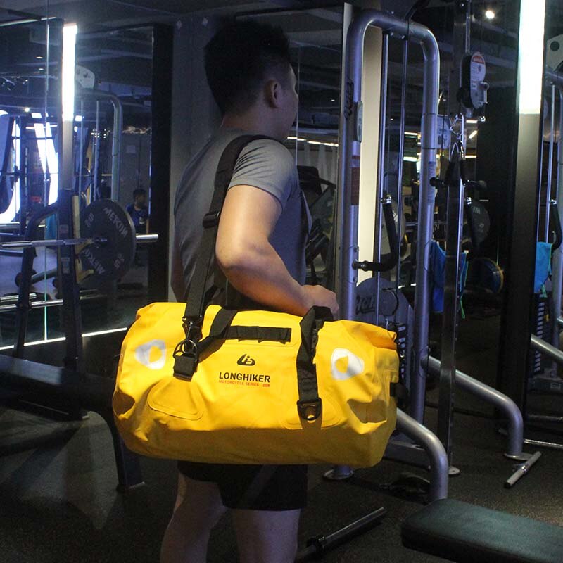 Outdoor Swimming Waterproof Duffle Bag for Motorcycle Tail Bag Riding Cycling Gym Kayaking Boating Rafting Fishing Camping