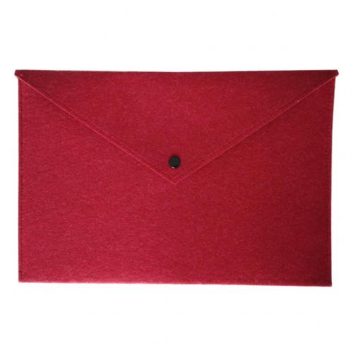 Felt Envelope A4 File Pocket Document Bag Holder Organizer School Office Supply: Red