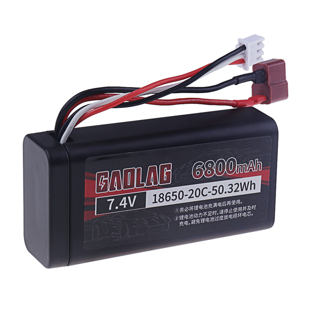 7,4 V 6800 mAh 18650 Lipo-Akku für Wltoys 12428 104009 12423 10428 12429 12401 12402 12402A RC Auto Ersatzteile 2s 7,4 V Bateria