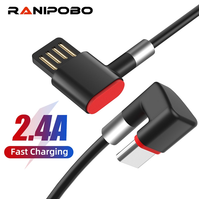 2,4 EINE 180 Grad Schnelle Ladung Daten Typ C Micro USB C Kabel Für Samsung Huawei Xiaomi Typ-c ladegerät lange Handy Draht Kabel