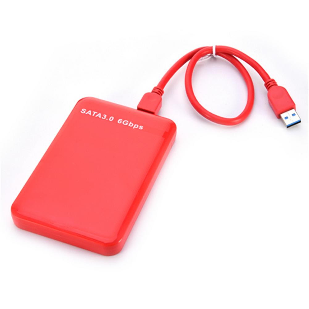 USB3.0 vers SATA 3.0 2.5 HDD Disque Dur 2.5 pouce Externe DISQUE DUR Boîtier Outil Support Gratuit 3TB 6 Gbps UASP: Red USB 3.0