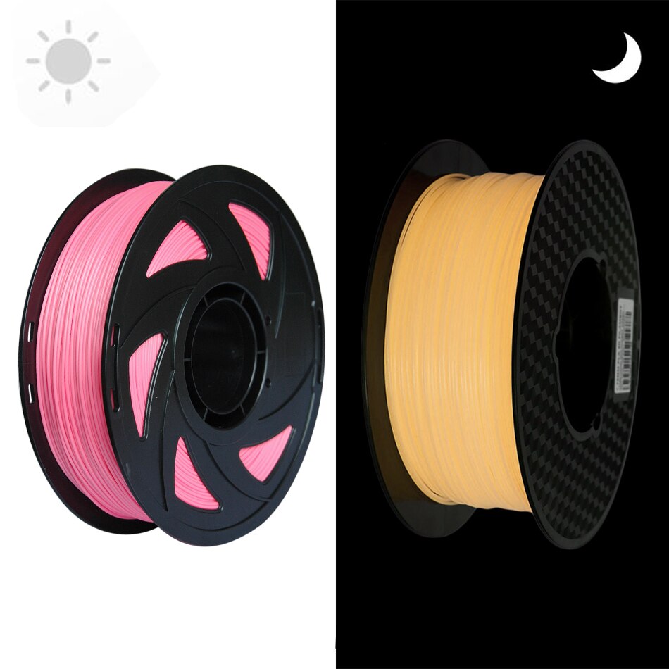 Glowing In The Dark 3D Printer PLA Filament 1.75mm Luminous Sublimation Color Changing Materials for 3D Printing Lime to Green