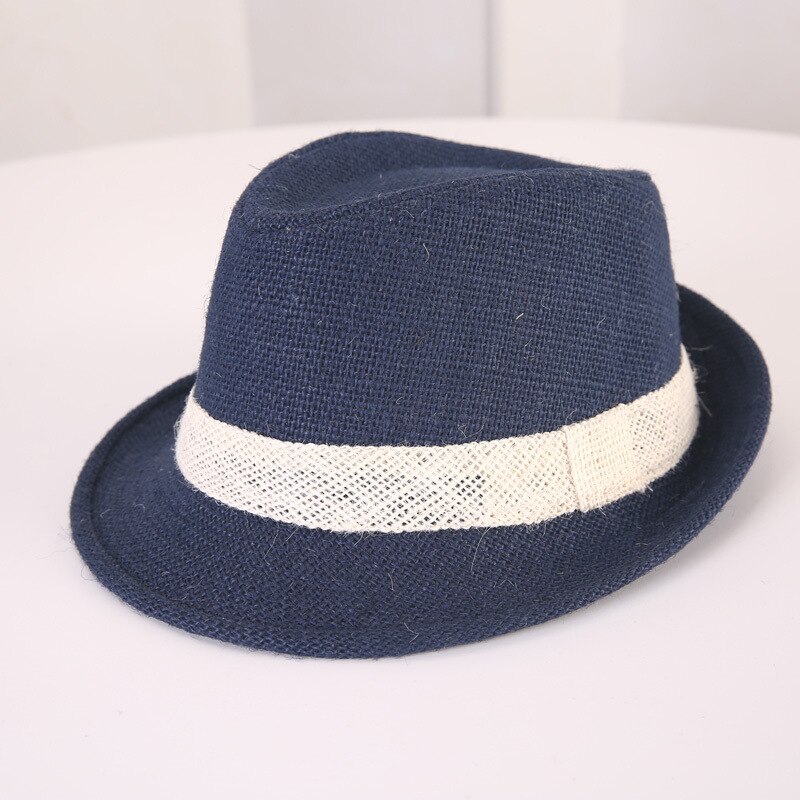 Baby Strohoed Lente Zomer Elegante Jazz Cap Zonneklep Strand Hoeden Kids Outdoor Caps Voor Jongens Meisjes 1-3 jaar Oud