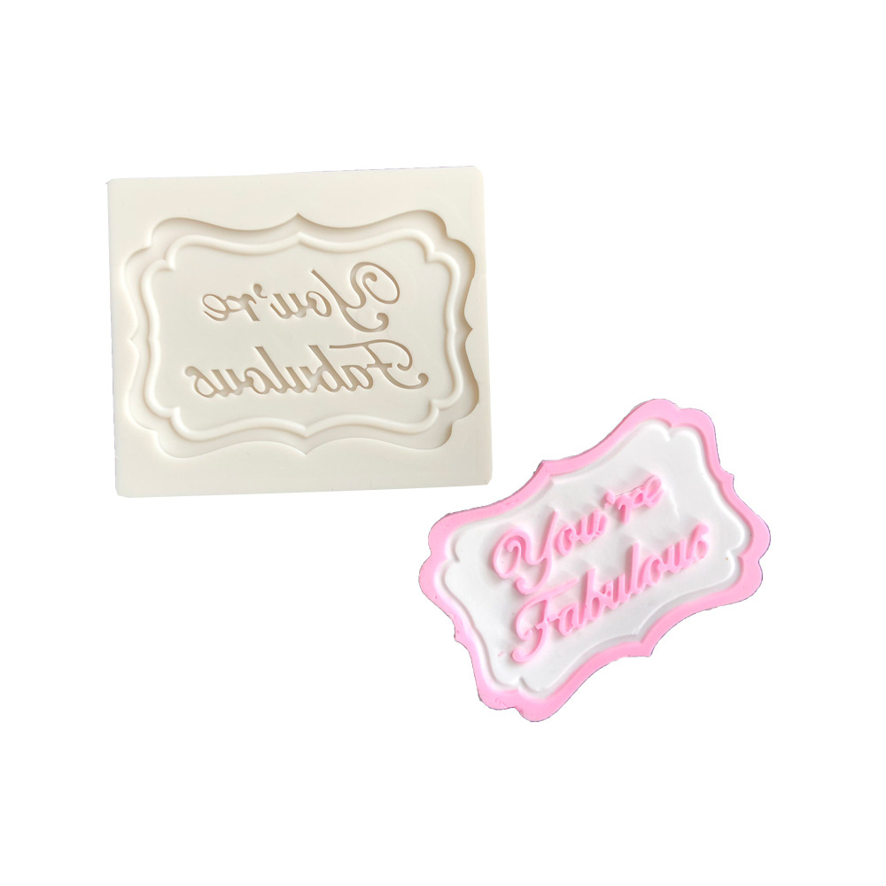 Happy Birthday Letter form silicone mold chocolate fondant cake decoration Tools cupcake mould: 4