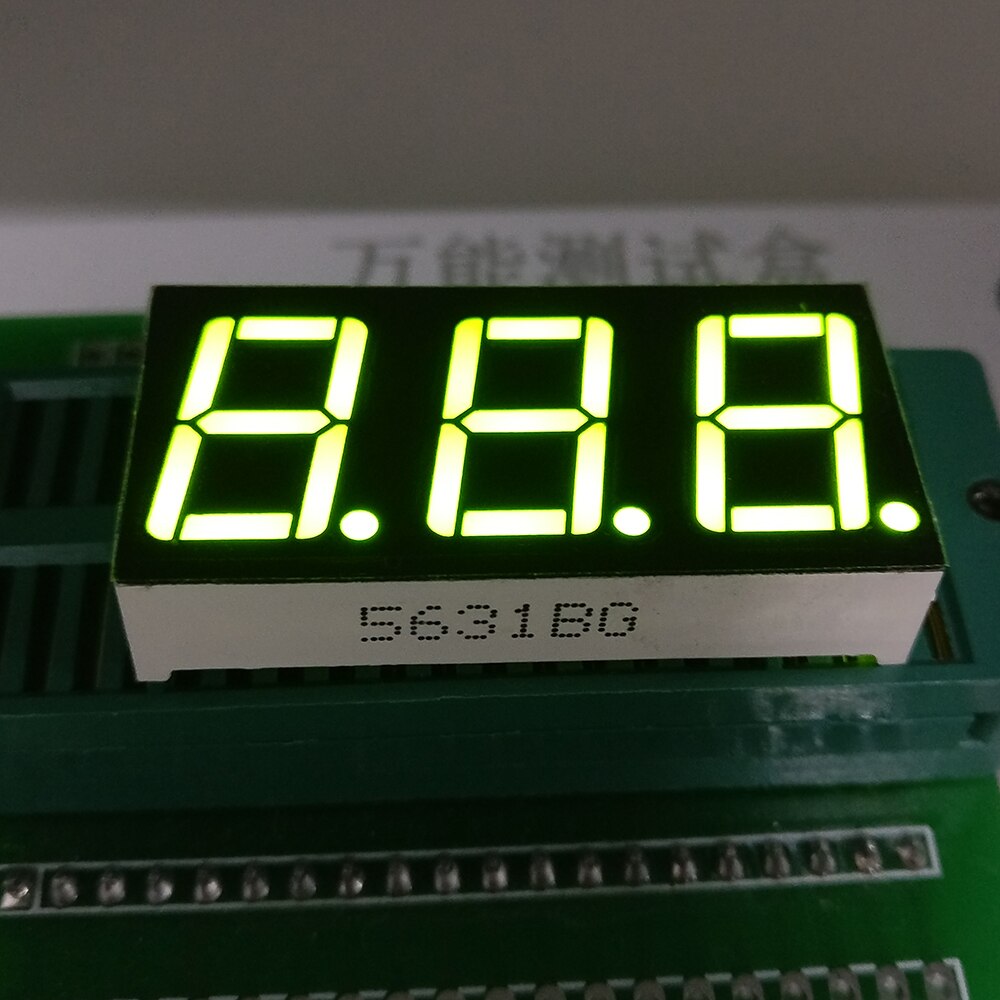 10 Stuks 7 Segment Common Cathode /Anode 3 Bit Digital Tube 0.56 "0.56in. Geel Groen Led Display 7 Segmentos Led Digitale Buis