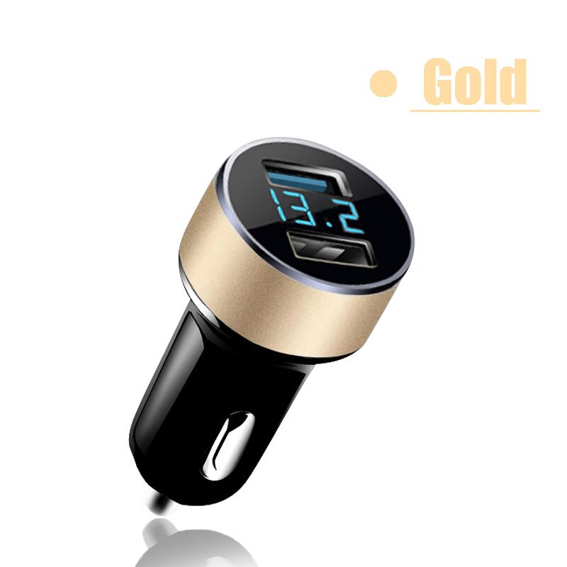 USB Car Charger For Mobile Phone On Iphone 12 Pro Max 11 5S Phone Adapter Fast Charging For Xiaomi Mi 11 9 Samsung Huawei In Car: 2pcs / Gold