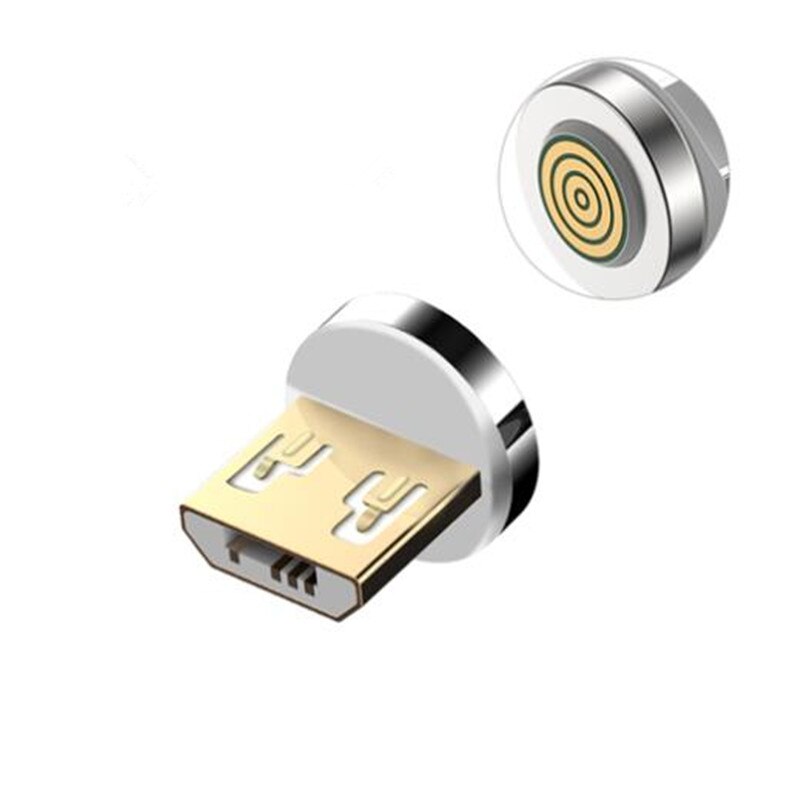 Rund magnetkontakt mikro usb c / typ c / för iphone adapter usb magnet laddare kontakt snabbladdning (endast magnetplugg): För andriod