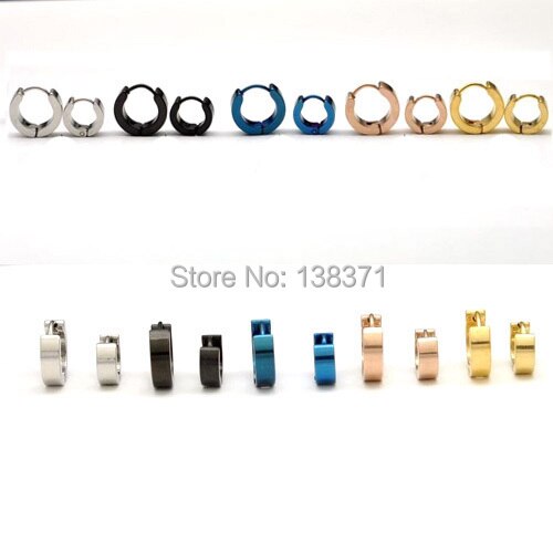 5 Colors for choice 4mm width Male titanium ear buckle earring