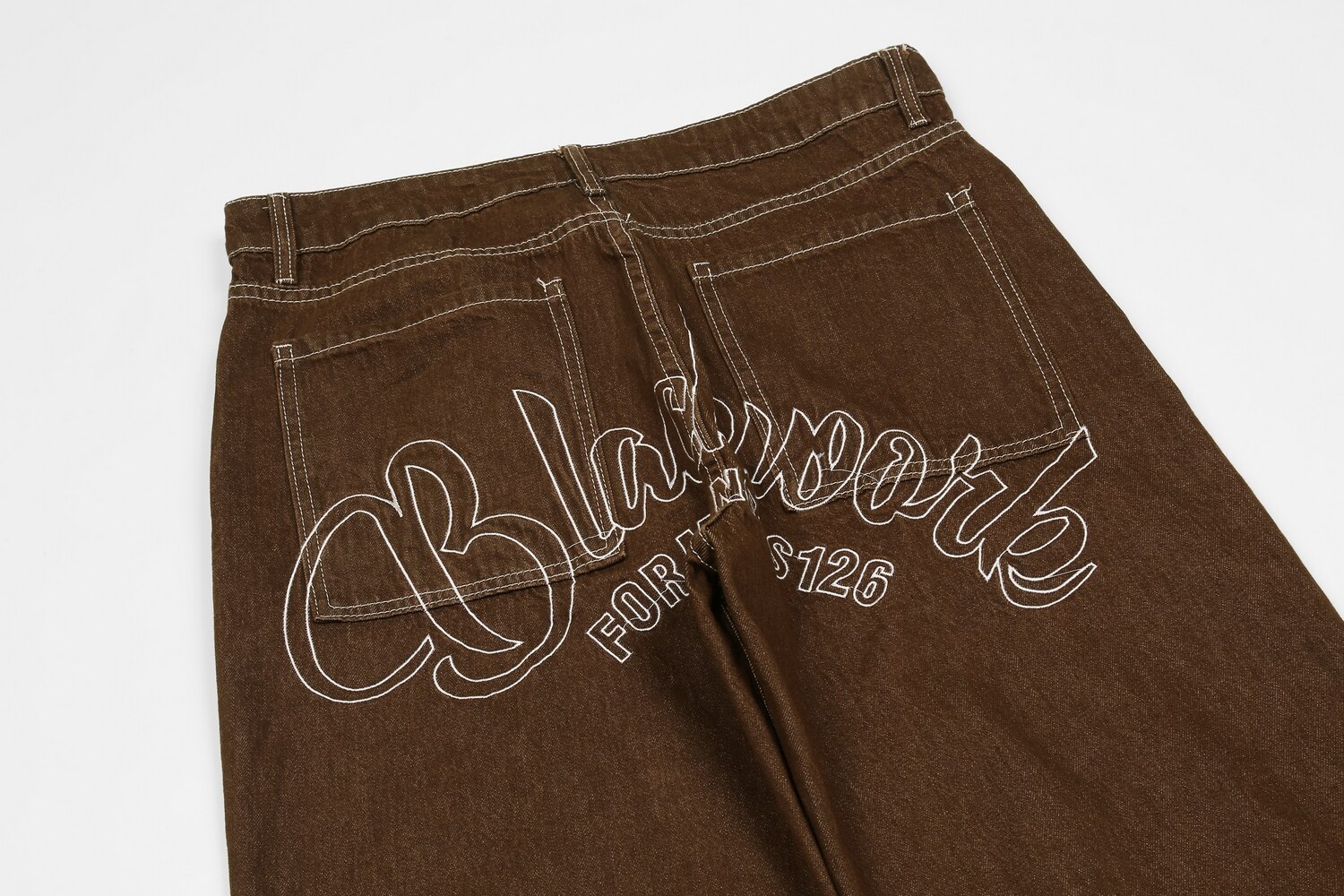 Pantalones vaqueros de estilo hip hop para hombre, Jeans con bordado de estrella de cinco puntas, Jeans lavados Vintage, pantalones vaqueros holgados de , Jeans de Rap de talla grande