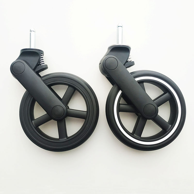 Accesorios para cochecito Compatible con Cybex Mios, ruedas de carrito, cesta de la compra, barra de parachoques, toldo, cierre de hebilla, adaptador de llave de asiento