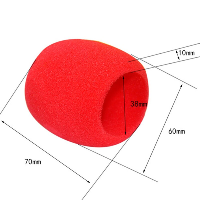 Couverture en mousse pour Microphone de scène portable, 30 pièces, 12 couleurs, pare-brise, karaoké DJ