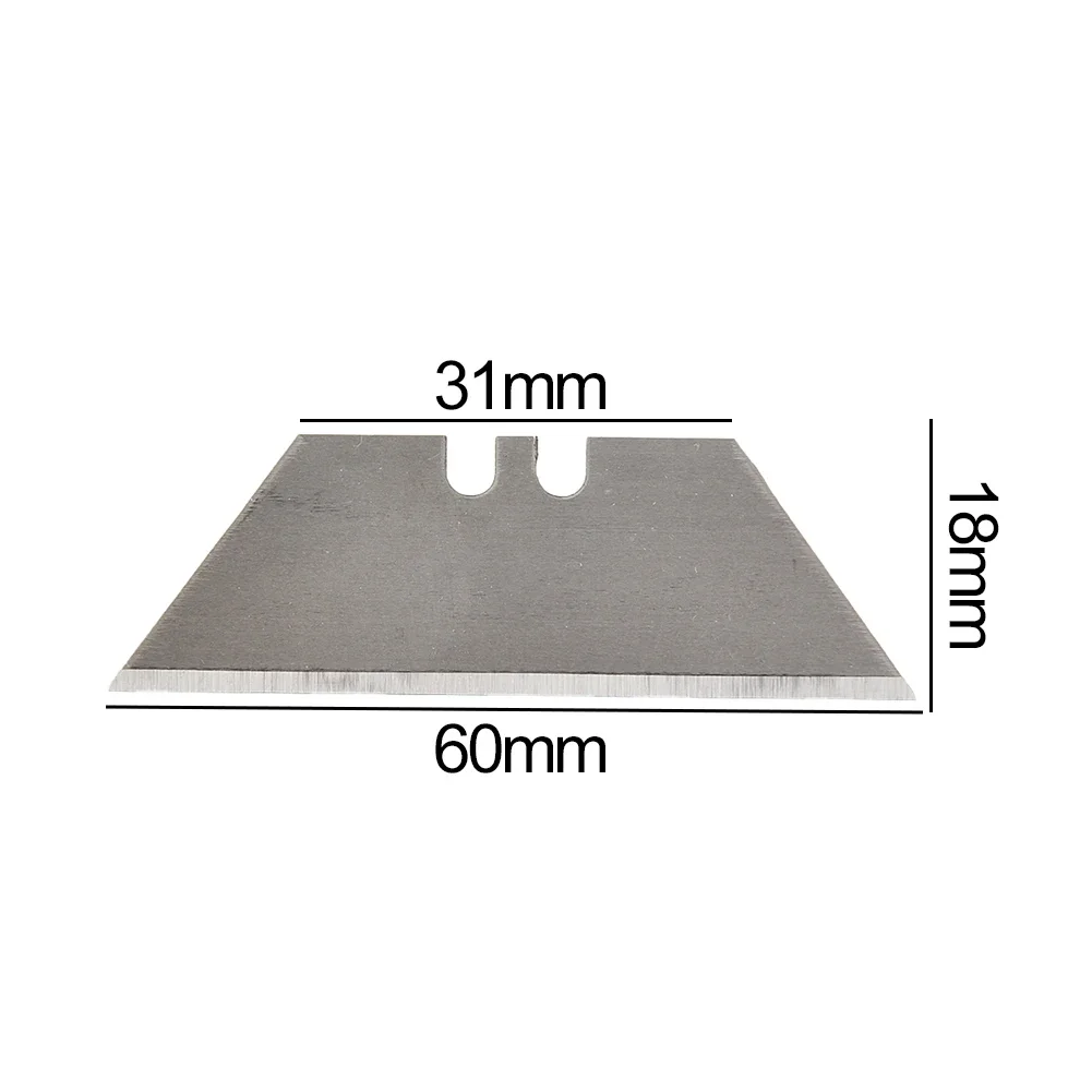 20 Pz Set Lama Trapezoidale Lama di Ricambio Strumento di Taglio Artigianale Multifunzione 60×18mm Coltelli Lama Utensili A Mano
