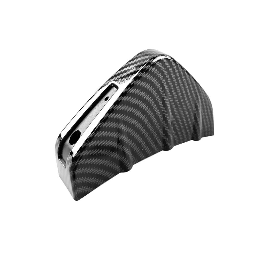 Alerón para parachoques trasero de fibra de carbono para coche, 4 Uds., Protector Universal para parachoques trasero de SUV, moldura de aleta de tiburón