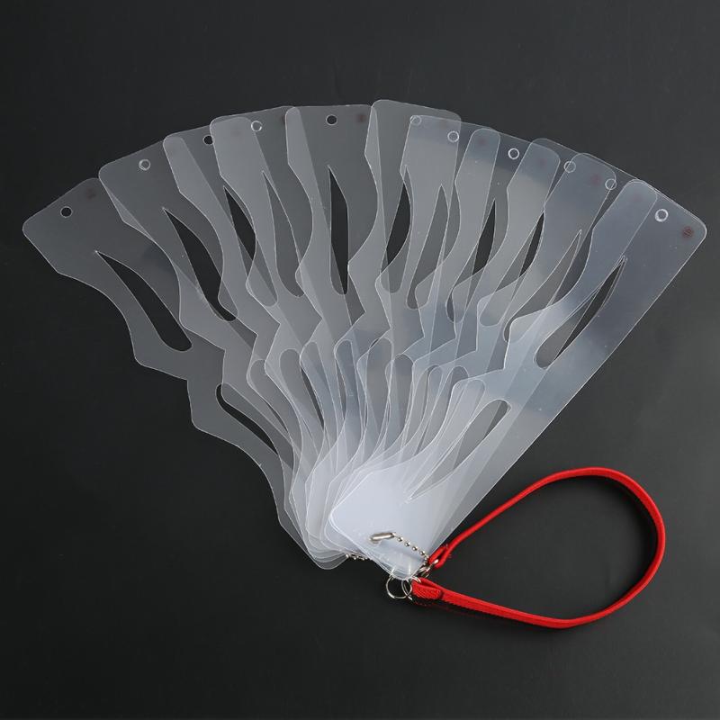 12Pcs Herbruikbare Wenkbrauw Grooming Shaping Stencil Makeup Tools Kit Diy Wenkbrauw Shaper Make-Up Wenkbrauw Sjabloon Kaart Tekening Gids