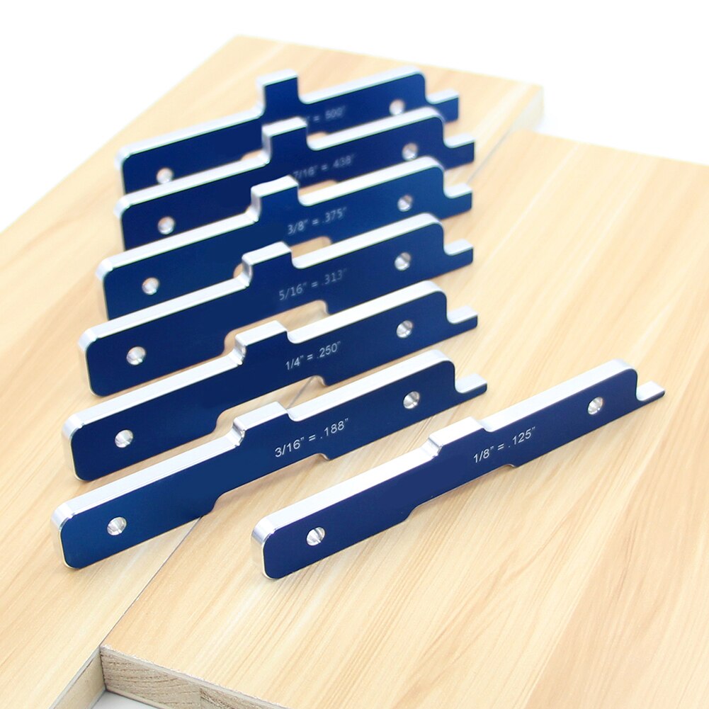 7pcs Aluminium Router Tafel Set Up Bars Houtbewerking Diepte Test Afstand Set Up Bars Voor Tafel Zag Router tafel Shaper