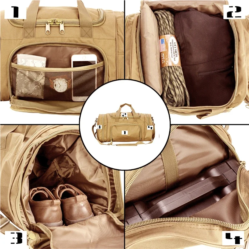 35L Sports Fitness Bag for Men Outdoor Yoga Gym Swimming Shoulder Handbags Weekend Travel Duffle Bags with Shoe Compartment