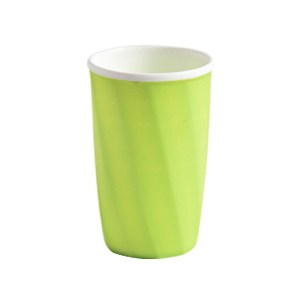 Plástico resistente al calor taza de limpieza dental baño taza de cepillo de dientes soporte de pasta de dientes paja beber lavar gárgaras de vidrio #4MM15