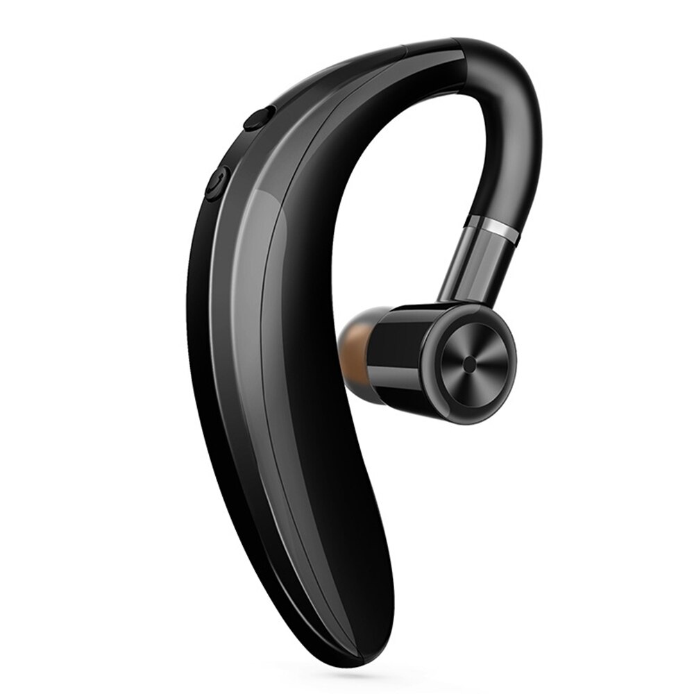 Nouveaux écouteurs sans fil Bluetooth (pas TWS)hifi 9D stéréo mains libres réduction du bruit casque d'affaires HD micro écouteurs: black