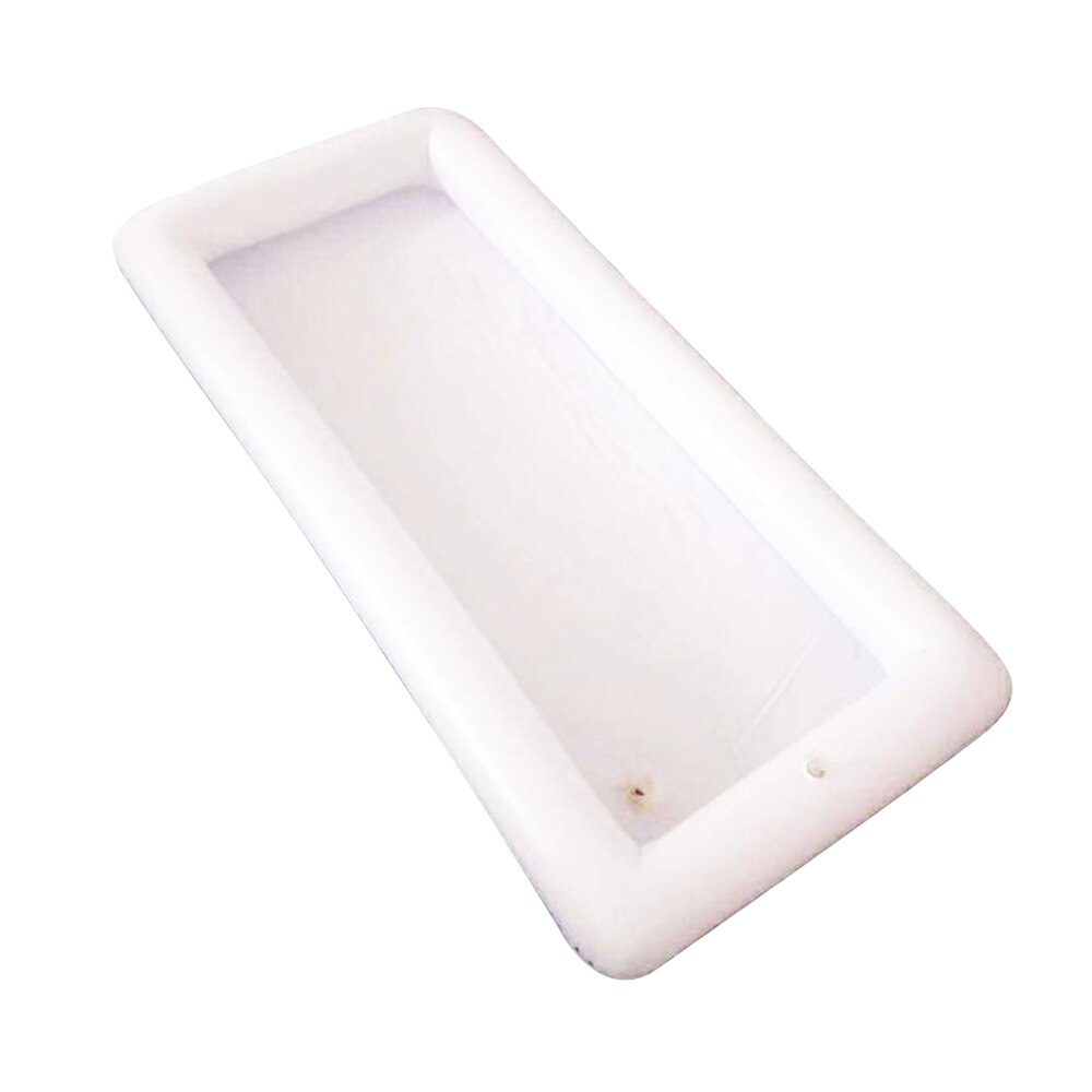 Secchiello per il ghiaccio Insalata sbarra PVC Vassoio di Cibo Bevanda Tavolo Da Pranzo Del Partito Creativo Acqua Galleggiante Materasso Ad aria di proprietà Gonfiabile Birra Tavolo piscina