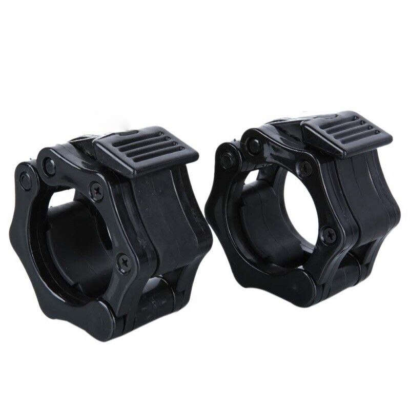 1 Inch Barbell Clamp 1 Pair Collars Fitness Gym Training Weight Bar Locks Clips