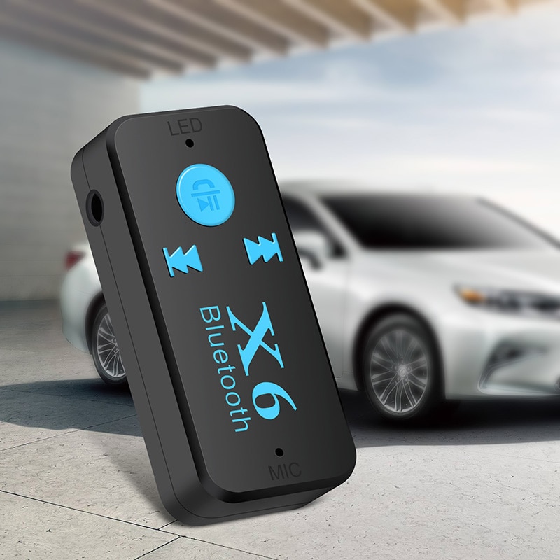 Kebidu Bluetooth X6 Adapter Ondersteuning Tf-kaart A2DP Audio Stereo Receiver Auto Bluetooth Aux Kit Bluetooth Handenvrij Ontvanger