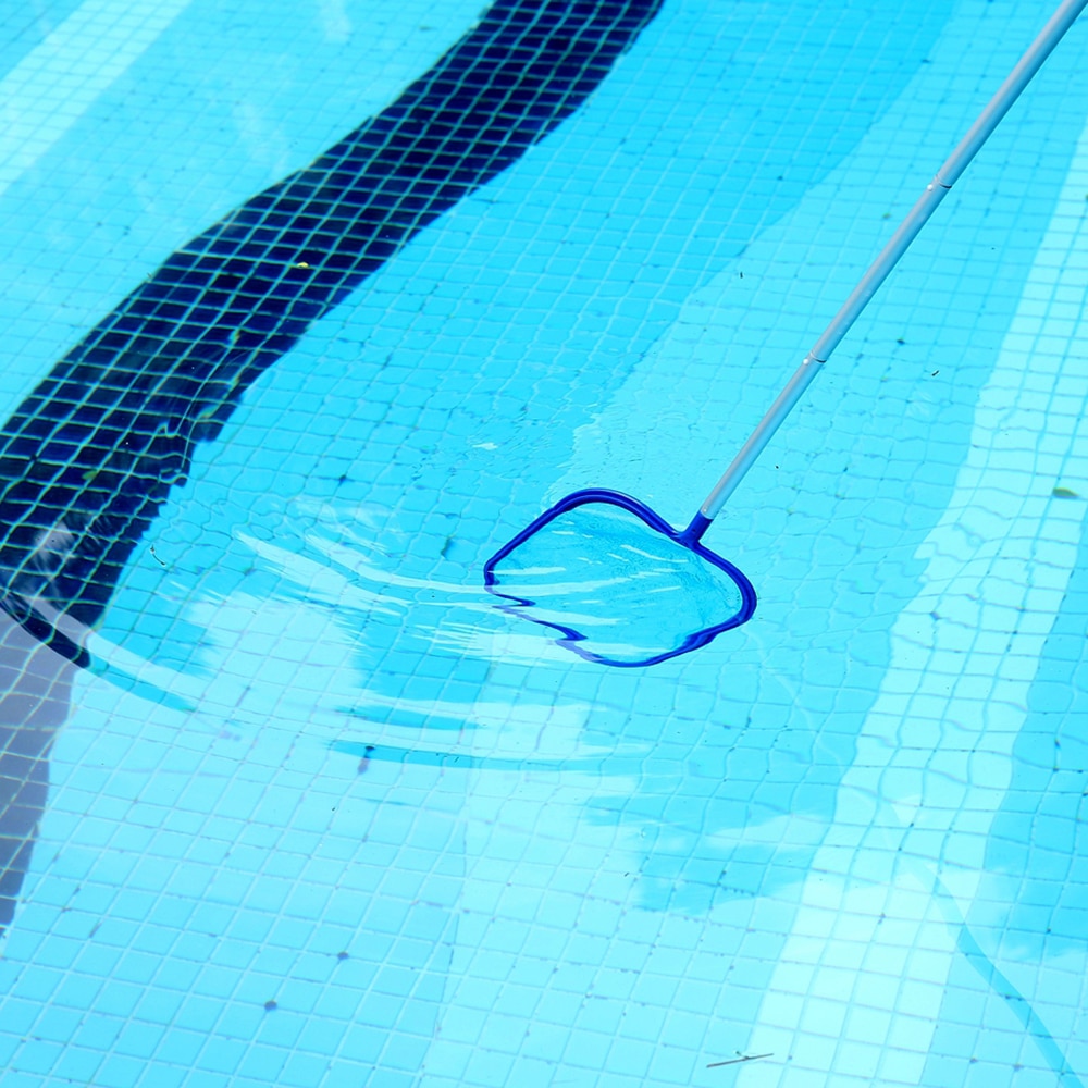 Pooldammsugningssats minidammsugare poolskimmer poolnät för rengöring av flytande skimmer pool bladnät simverktyg